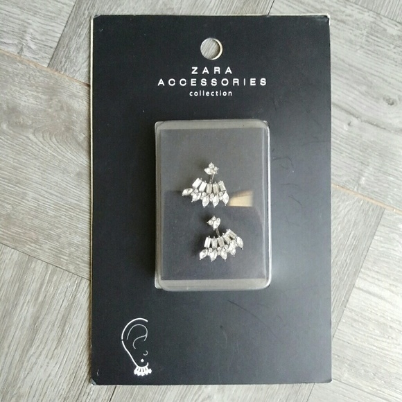 Zara GLASS Earring Jacket - Picture 5 of 5